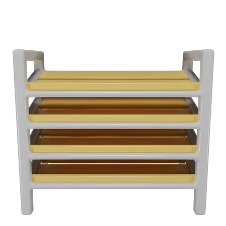 Étagère blanche  3D Icon