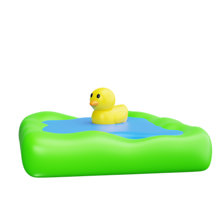 Étang de canard  3D Icon