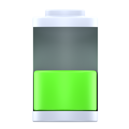 État de la batterie à 50 %  3D Icon
