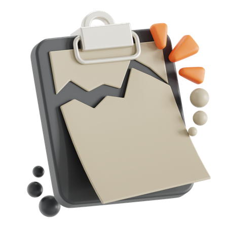 État d'erreur sans tâches  3D Icon