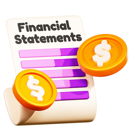 États financiers  3D Icon