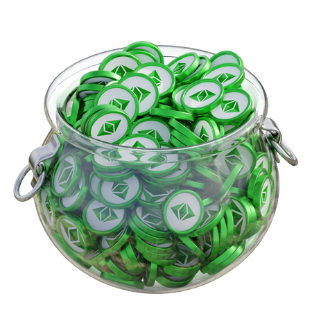 Etc. pot en verre transparent  3D Icon