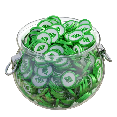 Etc. pot en verre transparent  3D Icon