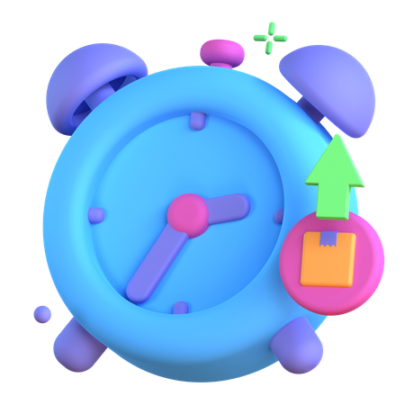 Etd Estimated Time Of Departure  3D Icon