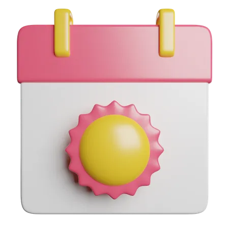 Été  3D Icon