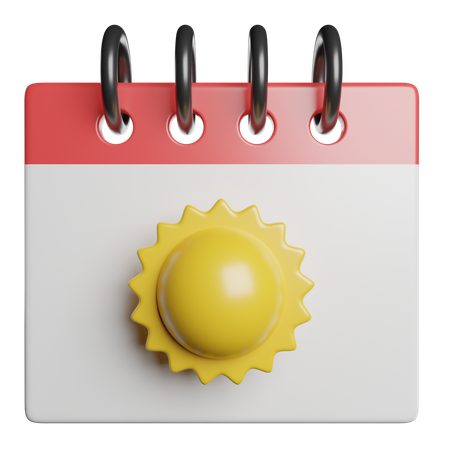 Été  3D Icon