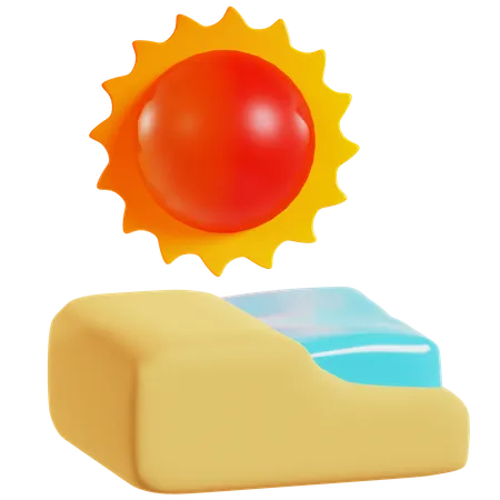 Été  3D Icon