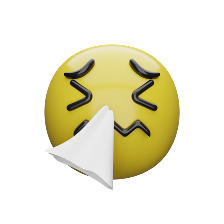 Éternuer emoji  3D Emoji