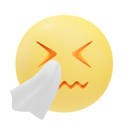 Éternuer emoji  3D Icon