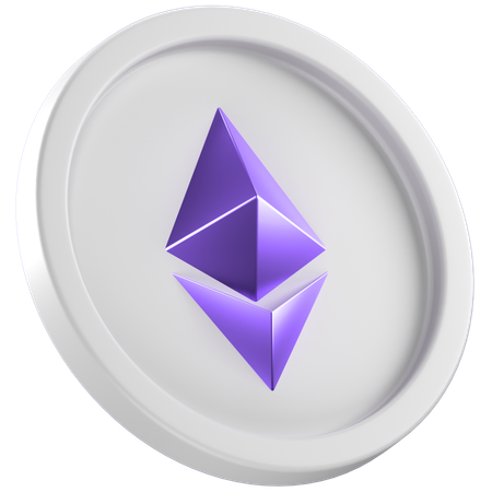 Eth Coin  3D Icon