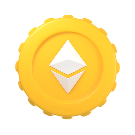 ETH Coin  3D Icon