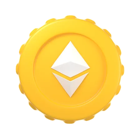 ETH Coin  3D Icon