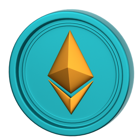 Eth Coin  3D Icon