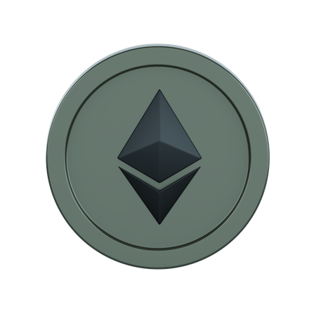 Eth Coin  3D Icon