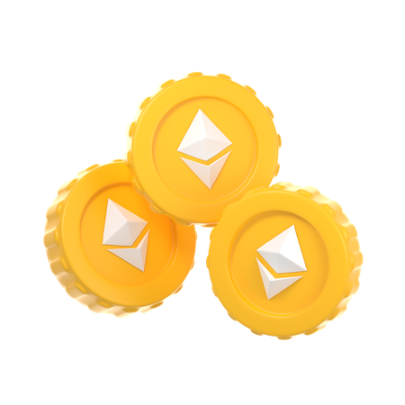 ETH 동전  3D Icon