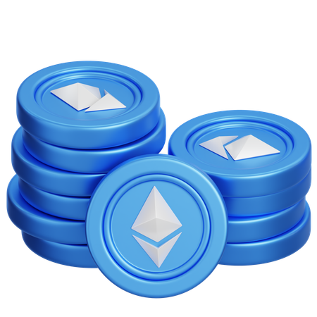 Eth Coins  3D Icon