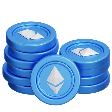 Eth Coins  3D Icon