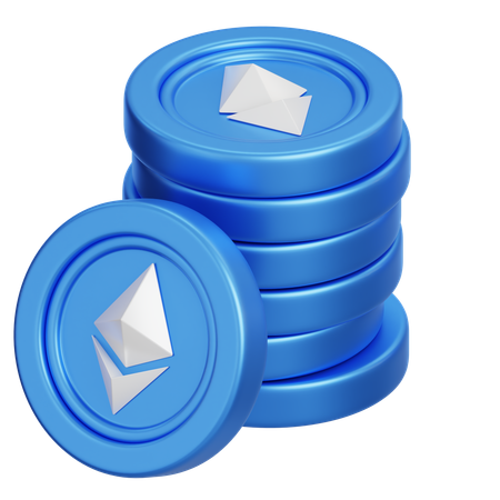 Eth Coins  3D Icon