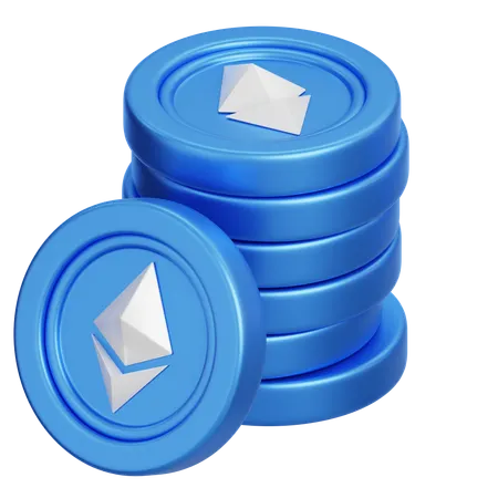 Eth Coins  3D Icon