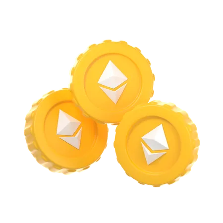 ETH Coins  3D Icon