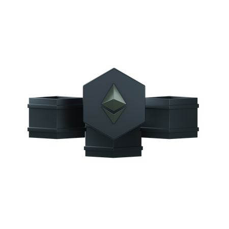 Eth coins  3D Icon