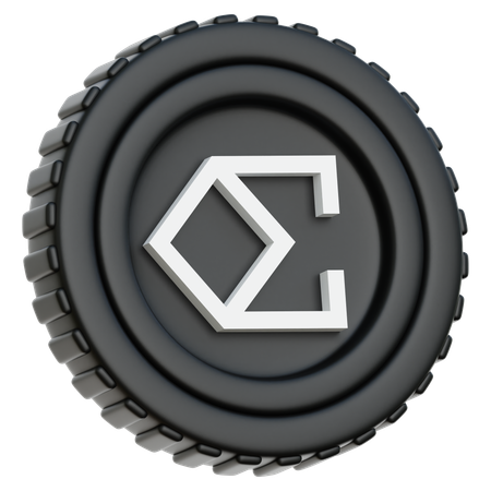 Ethena ENA Coin 3D Icon