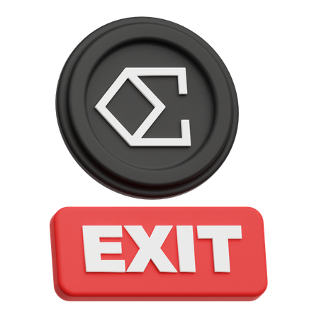 Ethena Exit  3D Icon