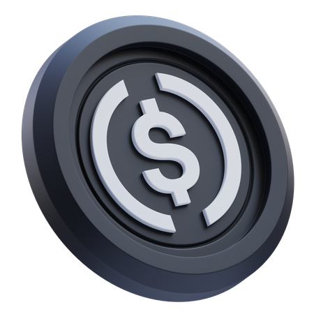 Criptomoneda Ethena USDe  3D Icon