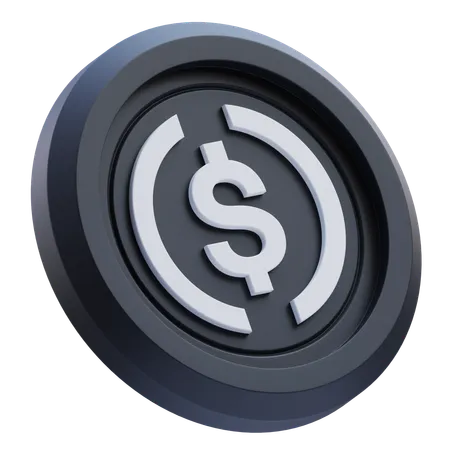 Criptomoneda Ethena USDe  3D Icon