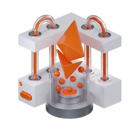 Ether  3D Icon