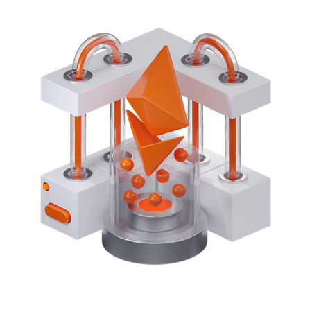 Ether  3D Icon