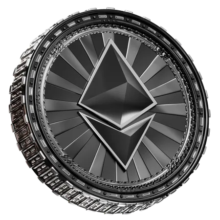 Ethereum 3 D Coin 3 D Crypto Coin 3D Icon