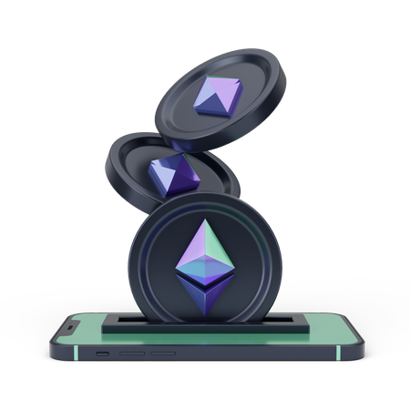 Ethereum  3D Icon