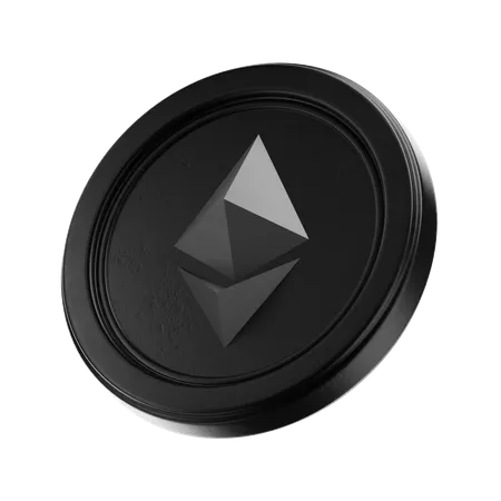 Ethereum 3 D Coin 3 D Crypto Coin 3D Icon