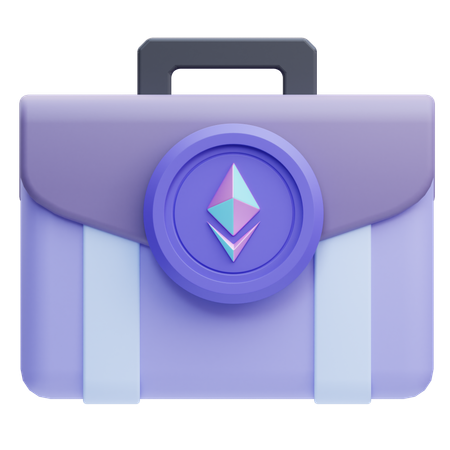 Ethereum-Aktenkoffer  3D Icon