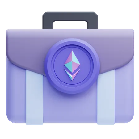 Ethereum-Aktenkoffer  3D Icon