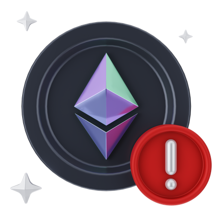 Ethereum Alert  3D Icon