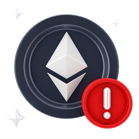 Ethereum Alert 3D Icon