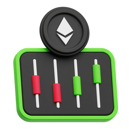 Ethereum analysis  3D Icon