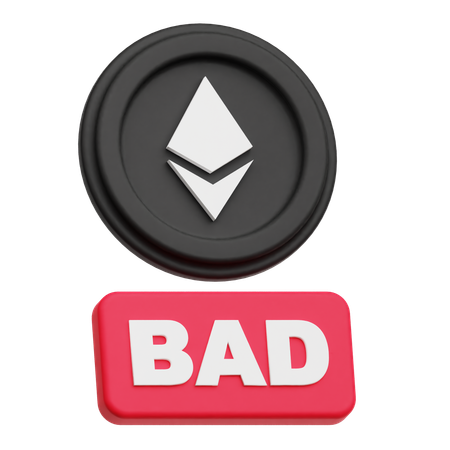 Ethereum Bad  3D Icon