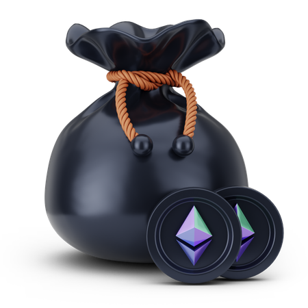 Ethereum Bag  3D Icon