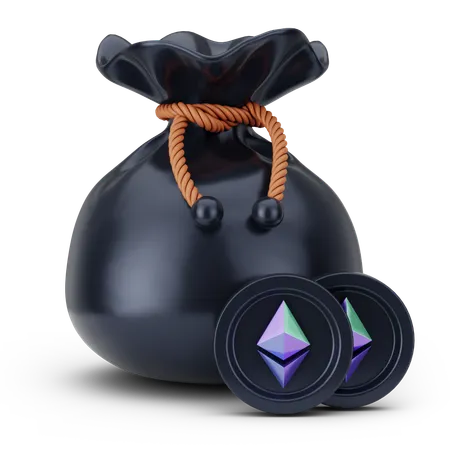 Ethereum Bag  3D Icon