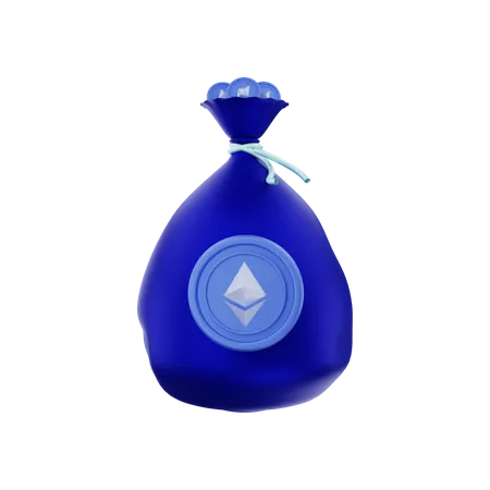 Ethereum Bag  3D Illustration