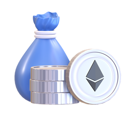 Ethereum Bag  3D Illustration