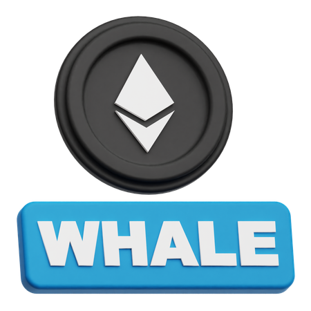 Baleia ethereum  3D Icon