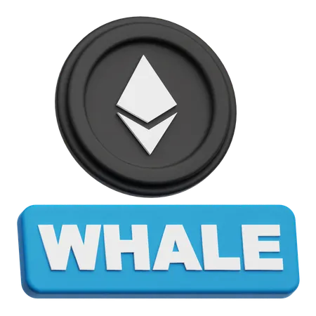 Baleia ethereum  3D Icon