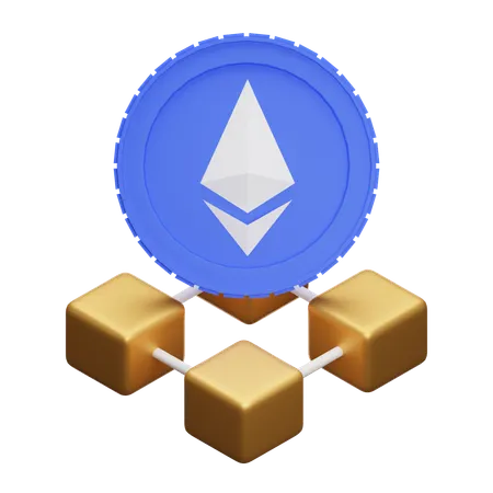 Ethereum Blockchain  3D Icon