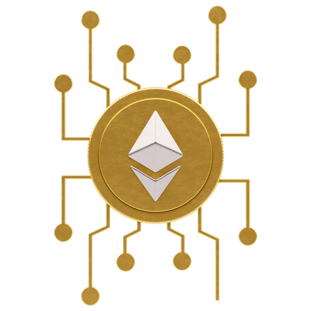 Ethereum Blockchain  3D Icon