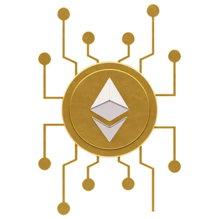 Ethereum Blockchain  3D Icon