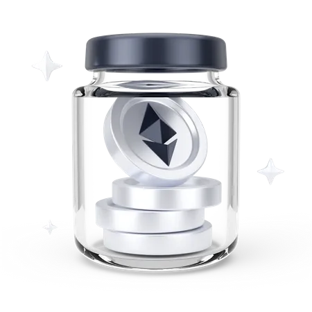 Ethereum Bottle  3D Icon